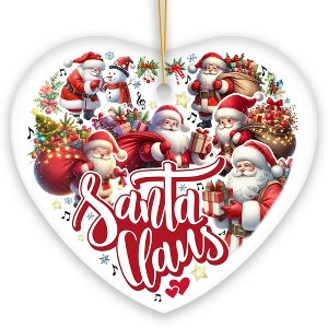 A Celebration of Santa Claus Handcrafted Christmas Ornament| OrnamentallyYou - 1 of 4