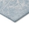 Sky Blue And Denim Blue Abstract Washable Indoor Outdoor Area Rug - 4 of 4