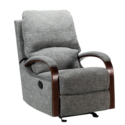 Yaheetech Upholstered Adjustable Boucle Recliner Chair with Pocket Spring