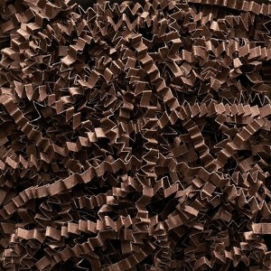 Box Partners Crinkle Paper 10 lb. Chocolate 1/Case CP10G - 1 of 1