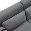 NicBex 59" Loveseat with USB Ports,Modern Chenille Couch,2-Seater Sofa with Unique Cylindrical Armrests,Sofas for Living Room,Bedroom - 4 of 4