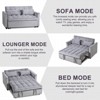 3 in 1 Convertible Sleeper Sofa Bed, Modern Pull Out Couch Bed, Adjustable Backrest - 3 of 4