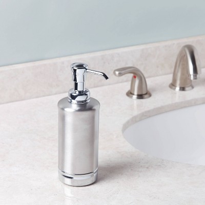 Chrome Brushed Metal 8 oz Soap Dispenser