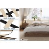 Full Size Wood Platform Bed Frame,Wooden Bed Frame Without Headboard, Wood Slat Support,No Box Spring Needed, Easy Assembly - 4 of 4