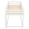 Whisen Stylish and Simple Wood Twin over Twin Floor Bunk Bed with Ladder - 4 of 4