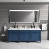 72"X36" Frameless LED Bathroom Vanity Mirror - Polished Crystal Backlit Mirror with Dimmable 3-Color Lighting, Anti-Fog Function, Touch Control - 3 of 4