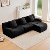 SKRAN Fabric Boneless Sofa, Curved Deep Seat  Couches, Streamlined Design No Assembly Required for Living Rooms and Bedrooms - 2 of 4