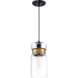 Gathering 1-Light Mystic Black Mini Pendant Light - 1 of 4