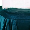 Women's Vintage Velvet Skater Skirt - Stretchy Flared Mini A-Line Skirt Blue - 4 of 4