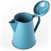 Cinsa Enamelware Coffee and Tea Pot (Turquoise Color) - 8 Cups , Hot Water for Coffee and Tea - Light and Resistant - 2 of 4