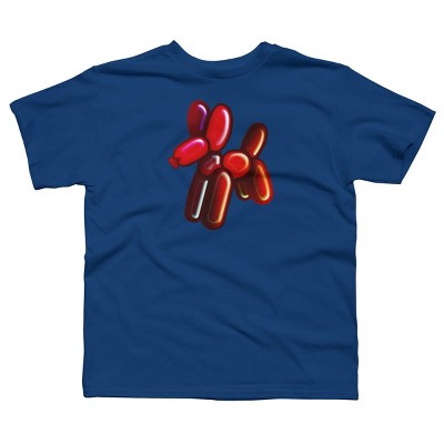 Boy's Design By Humans Balloon Animal - Dog (red) By TaliRachelle T-Shirt