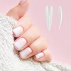 Unique Bargains Women's Full Coverage Fake Nails XXL Clear 1 Set - 4 of 4