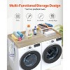 VEVOR Washer Dryer Countertop, 54" x 27" Wooden Washer and Dryer Countertop, Water-Resistant Laundry Machine Topper Cover with Anti-Slip Pads,Wood - 3 of 4