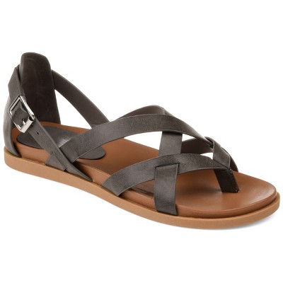 Journee Collection Womens Ziporah Gladiator Flat Sandals : Target