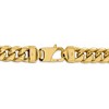 Black Bow Jewelry Men's 15mm 14k Yellow Gold Hollow Miami Cuban (Curb) Chain Bracelet - 3 of 4