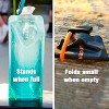 Vapur Collapsible Water Bottle With Carabiner, Compact Bottle Folds Flat For Hydration On The Go, Ideal for Traveling, Hiking or Camping - 3 of 4