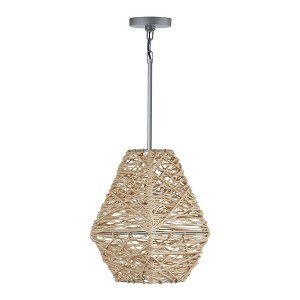 Capital Lighting Finley 1 - Light Pendant in  Natural Jute and Grey - 1 of 4