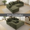 108" Cloud Sectional Couch with L-Shape Chaise, Modern Modular Sofa, No Assembly Require, Plush Corduroy, for Living Room, Bedroom - 3 of 4