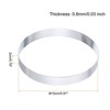 Unique Bargains Stainless Steel Non-Stick Perforated Baking Dessert Round Cake Ring 3 Pcs - 2 of 4