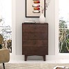 NicBex Solid Wood Dressers,Retro Round Handles Drawers,Modern Dresser for Bedroom,Living Room,Entryway,Auburn - 3 of 4