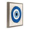 Stupell Industries Evil Eye Symbol Striped Rays Floating Frame Canvas Art, Brown, 25" x 25" - 2 of 4