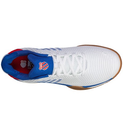 K-Swiss Men's Hypercourt Express 2 Indoor Tennis Shoe (White/Red) (9) — фото 5