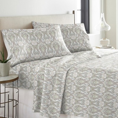 Full Sage Green Cotton Flannel Heavy Weight Sheet Set