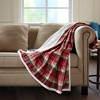 Secure Comfort Plaid Oversized Mink to Berber Heated Throw 60 x 70" - 2 of 4
