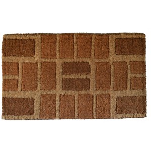 HomeRoots 18" X 30" Brown Coir Outdoor Door Mat - 1 of 4