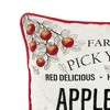 13"x18" Apple Orchard Harvest Lumbar Throw Pillow - Lush Décor: Fall Season, Embroidered, Zipper Closure - 3 of 4