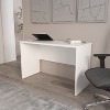 Sapphtopaz 47" Modern Computer Desk Home Office Work Desk with Cable Management Workbench Minimalist Writing Desk for Home Office, Bedroom - 4 of 4