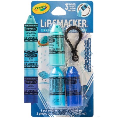 Lip Smacker Crayola Stackable Lip Makeup Trio - Blue - 0.03oz