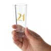 Blue Panda 2-Pack Novelty Shot Glasses for 21st Birthday Party, Finally 21, 2 oz - 3 of 4