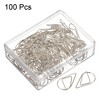 Unique Bargains Drop-Shaped Decorative Bookmark Metal Small Size Paper Clip 100 Pcs - 3 of 4