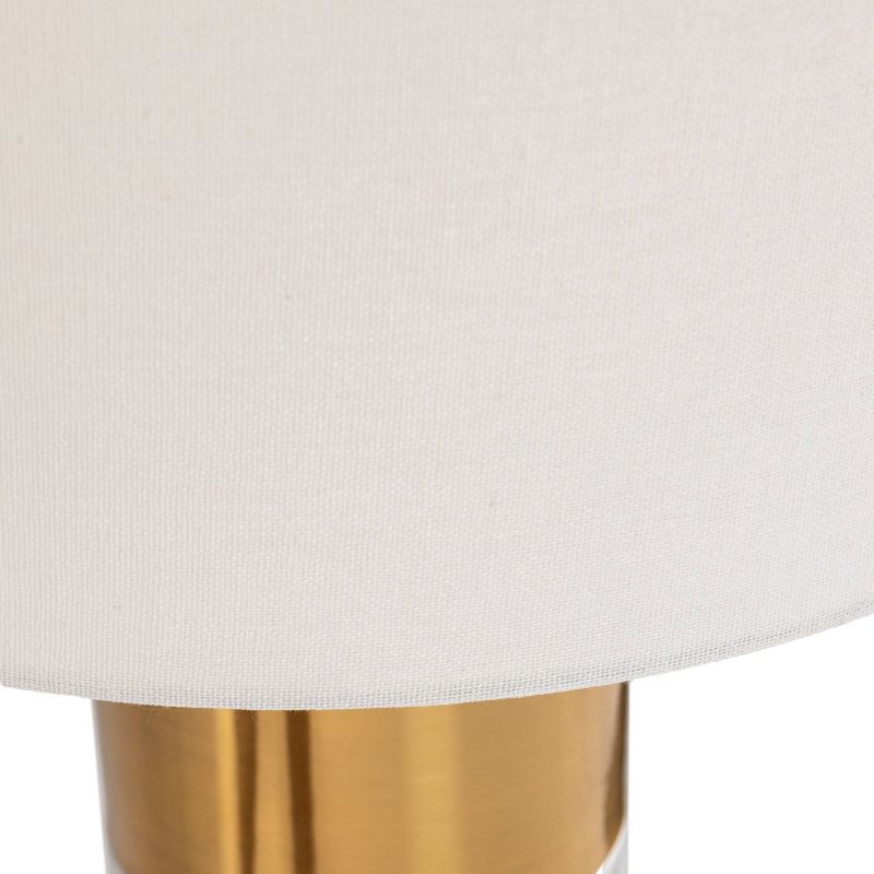 Gasbrom Table Lamp White/Gold (Includes LED Light Bulb) - Southern Enterprises, 6 of 8
