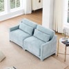 SKRAN Modular Chenille Fabric Sectional Sofa, 2 Seater Cloud Couch with Lumbar Pillow, Loveseat Sofa for Living Room, Bedroom - 2 of 4