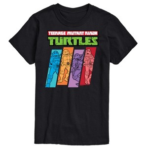 Men's - Teenage Mutant Ninja Turtles - Color Stripes Short Sleeve Graphic T-Shirt - 1 of 4