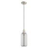 Livex Lighting Art Glass 1 - Light Pendant in  Brushed Nickel - 2 of 4