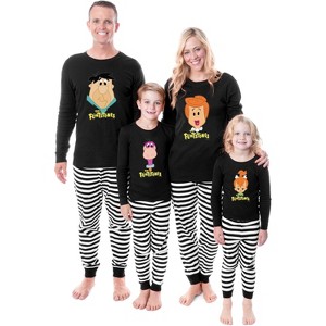 The Flintstones Tight Fit Cotton Matching Family Pajama Set - 1 of 4