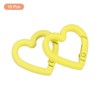 Unique Bargains Metal Heart Shape Handbag Spring Buckle Snap Hook Clip 15 Pcs - 3 of 4
