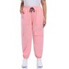Women's Plus Size Cargo Pants High Stretch Cotton Casual Comfortable Soft Elastic Waist Relaxed Fit with Large Side Pockets - 2 of 4