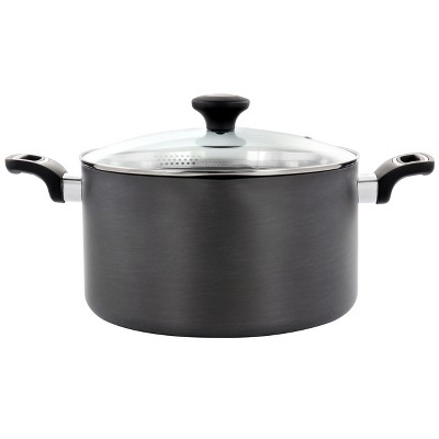 Better Chef 8 Quart Aluminum Dutch Oven with Lid - Red, Non-Stick,  Induction Compatible in the Cooking Pots department at