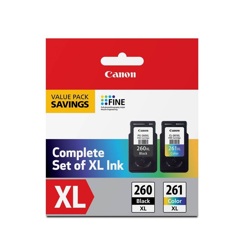Canon 260/261 Black XL Standard Yield Ink Cartridge, 1 of 7