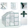 NicBex 6*10ft Polycarbonate Greenhouse with UV ProtectionLarge Walk-in Storage Shed with Adjustable Vent Window and Lockable Hinged Door - 4 of 4
