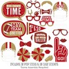 Big Dot of Happiness The Big Game - Red and Gold - Football Party Photo Booth Props Kit - 20 Count - 2 of 4