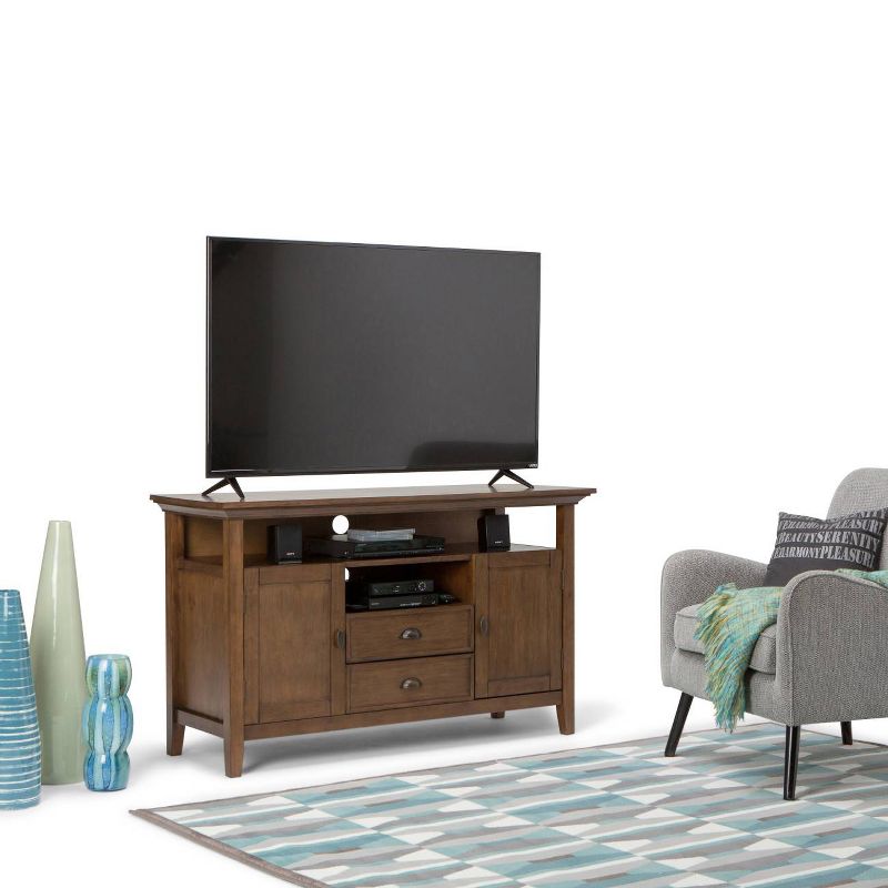 54" Mansfield Solid Wood TV Media Stand - Wyndenhall, 3 of 12
