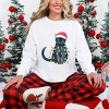Black Cat Christmas Lights - Garment Dyed Long Sleeve - 3 of 3