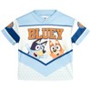 Bluey Mesh V-neck T-Shirt and French Terry Jogger Pants Outfit Set Toddler - 3 of 4