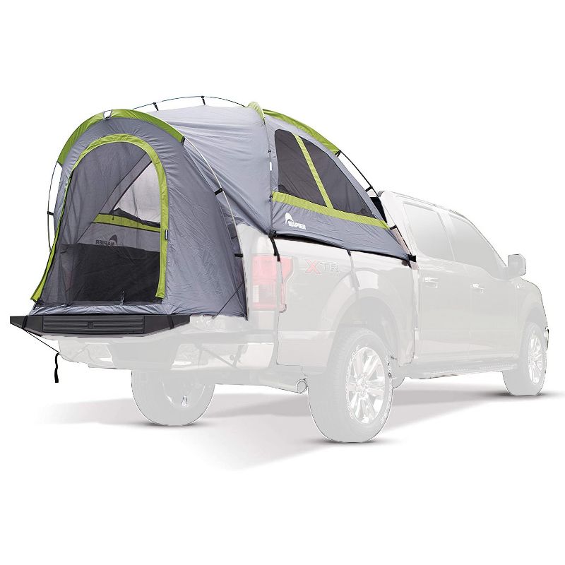 Napier 19 Series Backroadz Vehicle Specific Compact/Regular Truck Bed Portable 2 Person Outdoor Camping Tent with Convenient Carry Bag, Gray/Green, 1 of 7