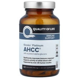 Quality of Life Kinoko® Platinum AHCC®, 60 Vegicaps - 1 of 4